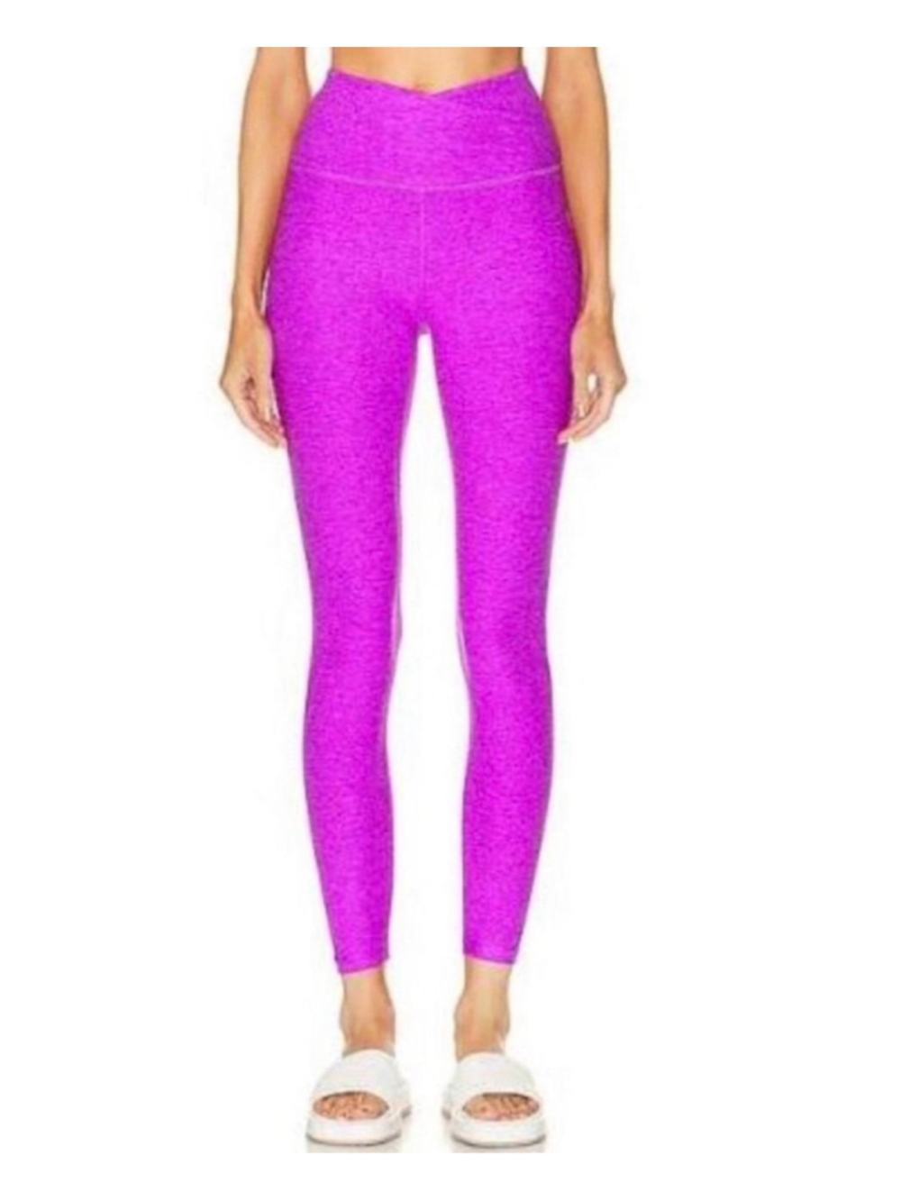Women's Beyond Yoga Spacedye Leggings Medium Purple High Rise 25”